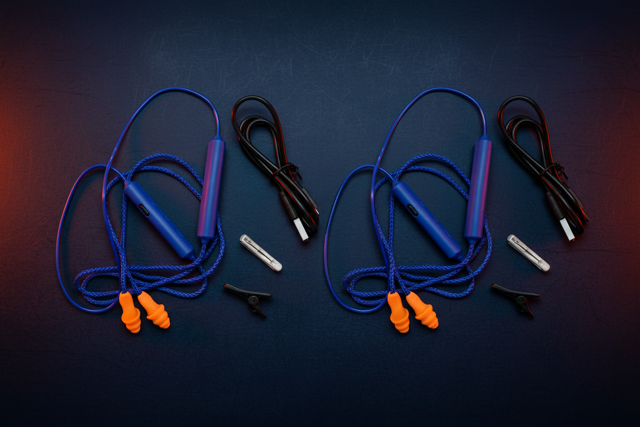 Pack 2 Pares — Tapones Bluetooth con Protección Auditiva